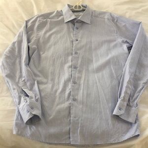 Mens button down dress shirt - 44 slim 17 1/2